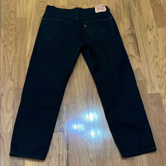 Levi's 550 Men's Black Jeans Tag Size 38 x 32 Pockets 100% cotton - Picture 4 of 12